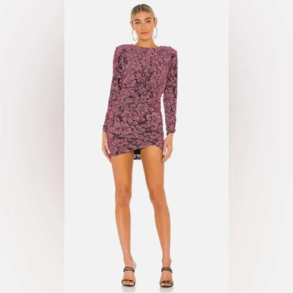 For Love & Lemons Shailee Mini Dress – Mulberry – XXS - Picture 2 of 9
